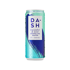 Eau gazeuse au concombre menthe Dash Water - 330 ml x 12 pc