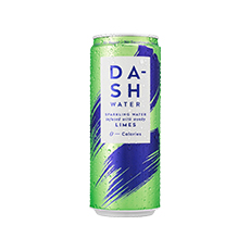 Eau gazeuse au citron vert Dash Water - 330 ml x 12 pc