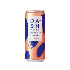 Eau gazeuse à la pêche Dash Water - 330 ml x 12 pc