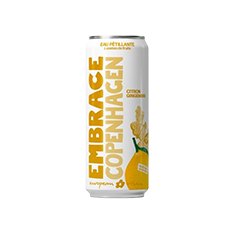 Eau pétillante citron gingembre - Embrace 330 ml x 12 pc