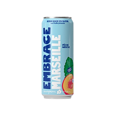Soda pêche menthe - Embrace 330 ml x 12 pc