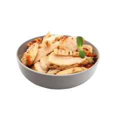 Aiguillettes de poulet rôti 7 mm Halal IQF - 1 kg x 5 pc