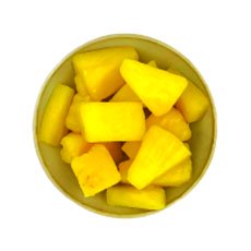 Ananas morceaux 20 x 20 mm IQF - 1 kg x 5 pc