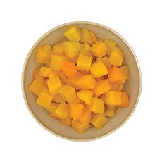 Pêche cubes 10 x 10 mm IQF - 1 kg x 5 pc