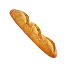 Baguettine nature précuite 27 cm - 140 g x 50 pc