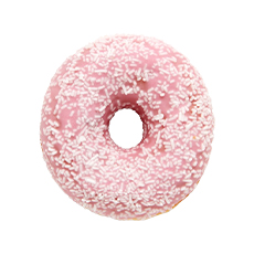Donut fourré fraise Dots - 76 g x 36 pc