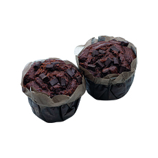 Muffin cacao-pépites de chocolat noir - 85 g x 50 pc