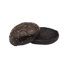 Pain burger encre de seiche - 80 g x 30 pc (5 x 6 pc)