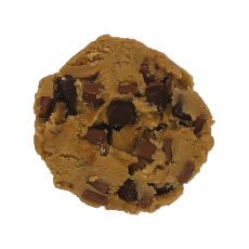 Cookie cru chocolat lait et noir - 83 g x 80 pc