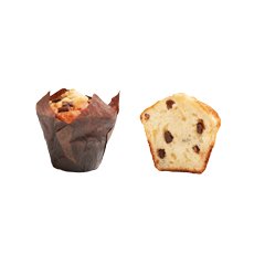 Muffins nature pépites de chocolat emballés - 110 g x 32 pc