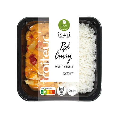 Poulet au curry rouge et riz Isali - 350 g x 4 pc