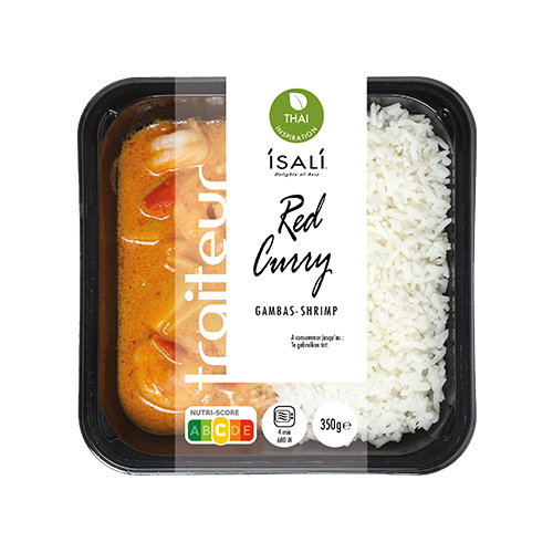 Gambas au curry rouge Isali - 350 g x 4 pc