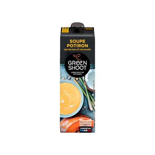 Soupe potiron lait coco citronnelle Greenshoot - 1 L