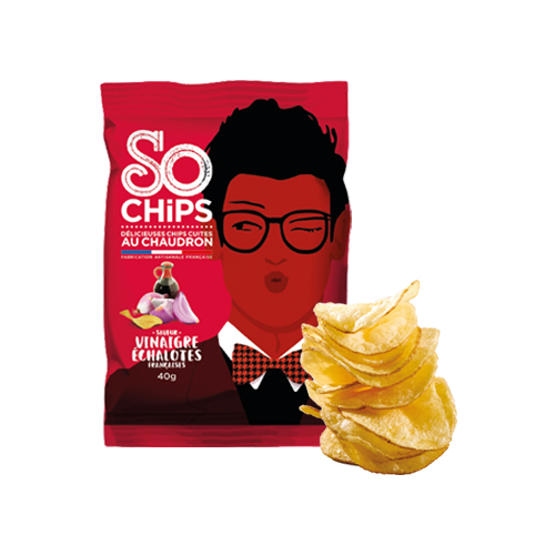 Chips vinaigre échalotes SO CHiPS - 40 g x 32 pc