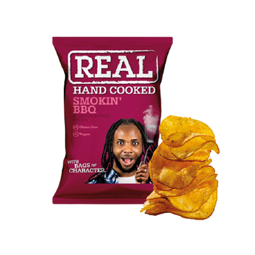 Chips smokin' bbq REAL - 35 g x 24 pc