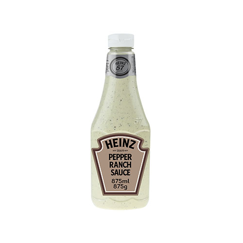 Flacon sauce creamy black pepper Heinz - 875 ml - Distributeur alimentaire  snacking