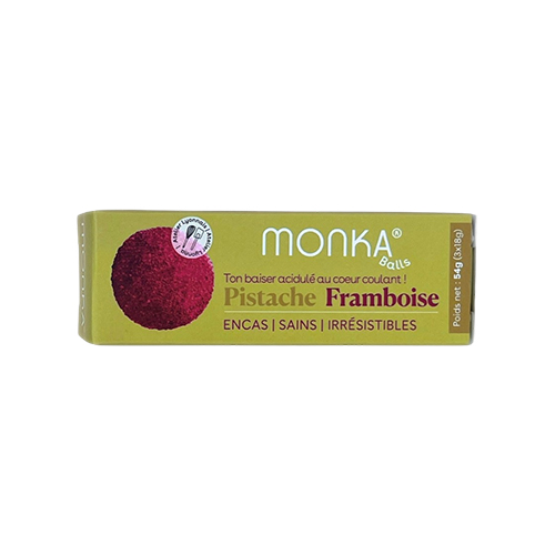 Monka Balls Pistache framboise - (18 g x 3) x 12 boites