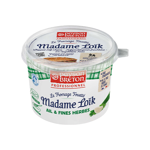 Fromage fouetté ail-fines herbes Madame Loïk - 500 g