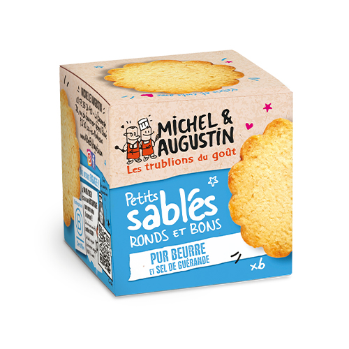 Petits sablés pur beurre et sel de Guérande - 40 g x 18 pc