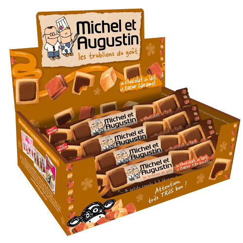 Petits carrés chocolat au lait-caramel - 37.6 g x 18 pc