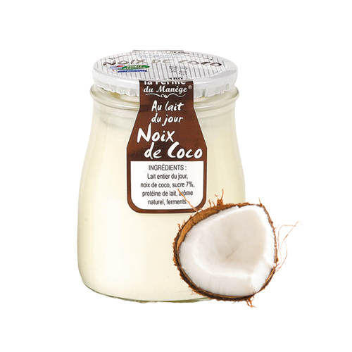 Yaourt brassé noix de coco La Ferme du Manège - 180 g x 6 pc