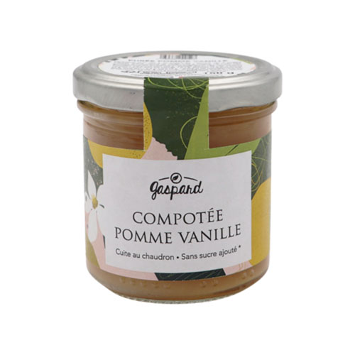 Compotée pomme-vanille Gaspard - 150 g x 6 pc