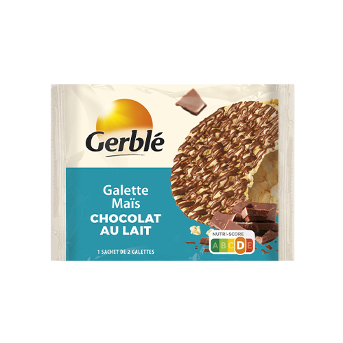 Galette de maïs au chocolat au lait Gerblé - 31 g x 28 pc