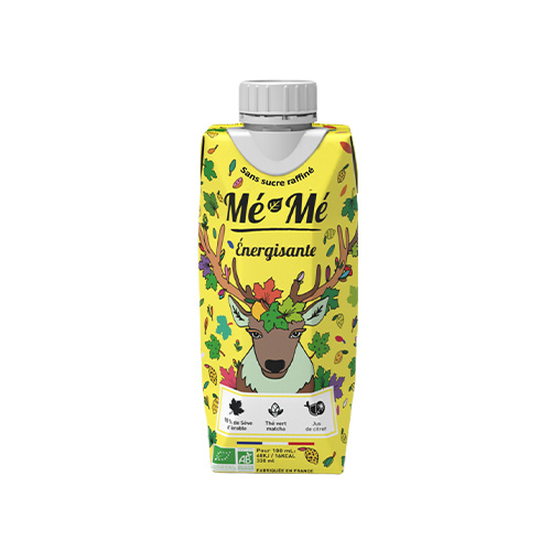 Thé matcha, sève d'érable, citron bio Mé-Mé - 330 ml x 12 pc