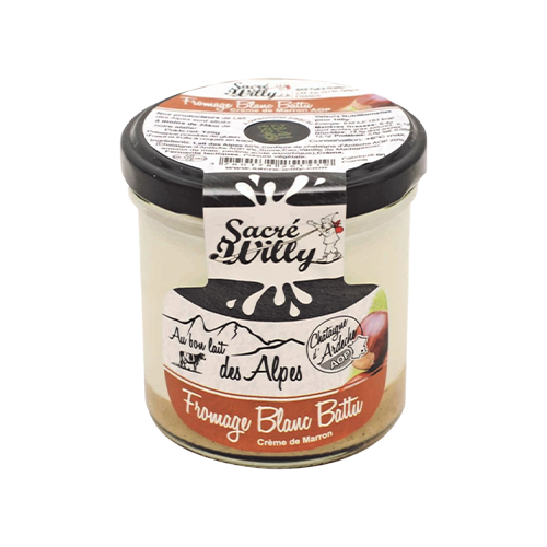 Fromage blanc battu à la crème de marron - 125 g x 8 pc