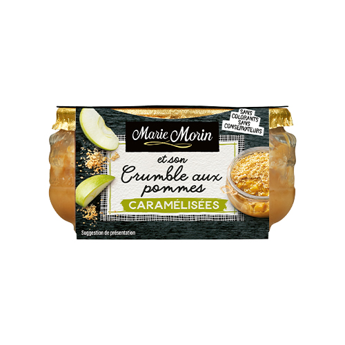 Crumble aux pommes caramélisées Marie Morin - 130 g x 6 pc