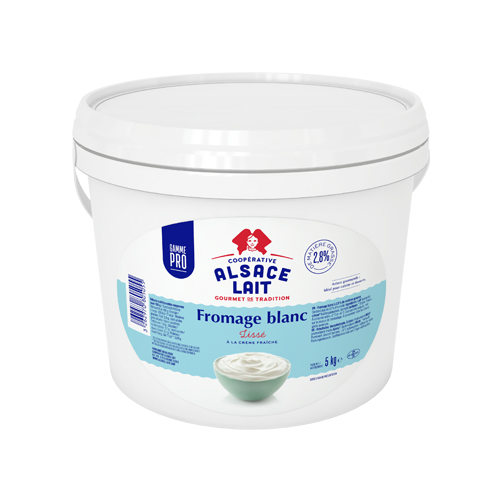 Fromage blanc nature 20 % MG Alsace lait - 5 kg
