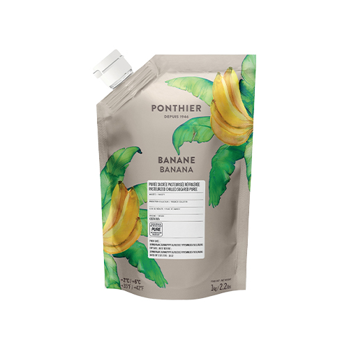 Purée réfrigérée de banane Ponthier - 1 kg
