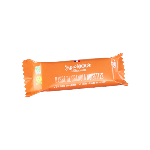 Barre de granola noisettes bio SuperNature - 40 g x 20 pc