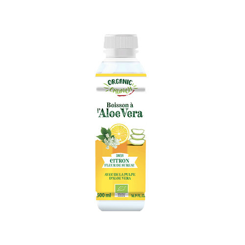 Aloe vera bio citron-fleur de sureau bio - 500 ml x 12 pc 