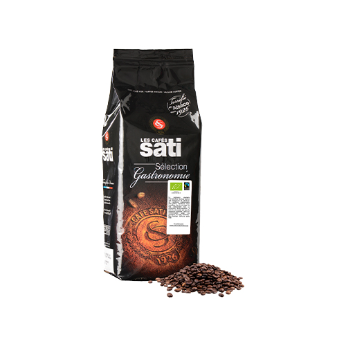 Café en grains 100 % arabica bio & équitable - 1 kg