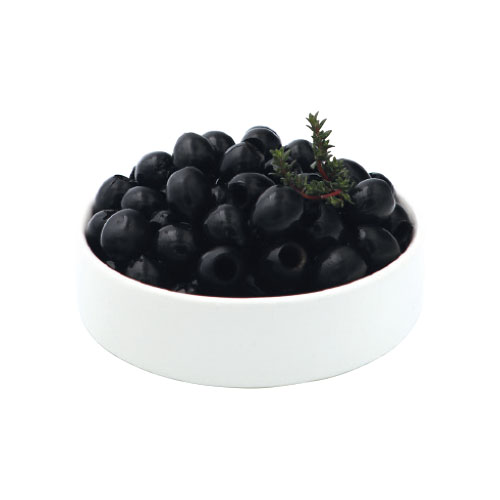 Olives noires dénoyautées cal 30-33 Gus boite4/4,850g (360g PNE)