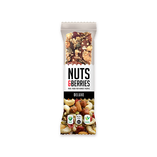 Barre Deluxe bio Nuts & Berries - 30 g x 15 pc