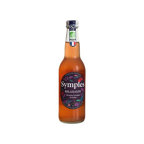 Infusion pétillante relaxante bio Symples - 330 ml x 12 pc
