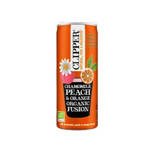 Boisson à la camomille pêche orange Clipper Bio - 250 ml x 12 pc
