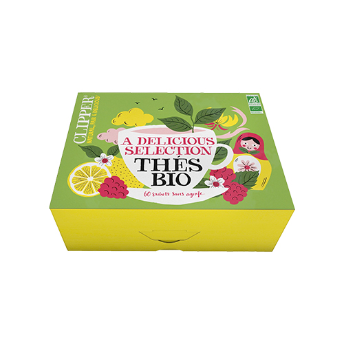 Coffret thé bio - Clipper 60 sachets