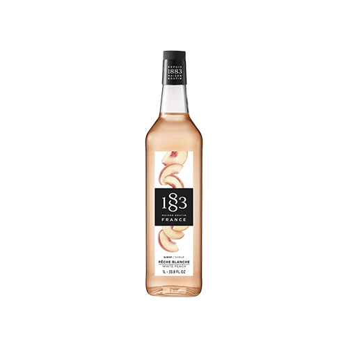 Sirop pêche blanche 1883 verre - 1 L