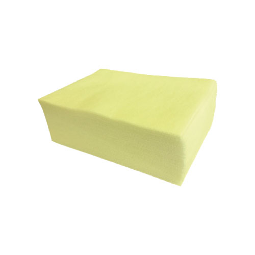 Lavette microtex jaune 50 cm x 35 cm - 25 pc