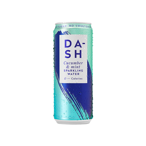 Eau gazeuse au concombre menthe Dash Water - 330 ml x 12 pc