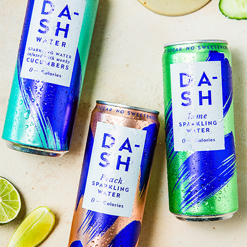 Eau gazeuse au citron vert Dash Water - 330 ml x 12 pc