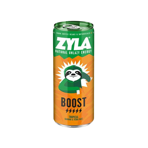 Boisson gazeuse énergisante boost tropical Zyla -250 ml (6 x4pc)