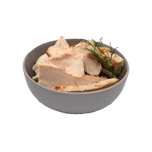 Tranchettes de poulet rôti IQF - 2.5 kg x 4 pc