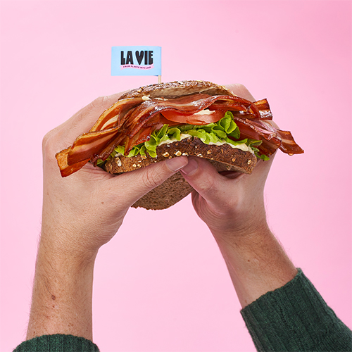 Bacon végétal cuit La Vie® - 300 g x 8 pc