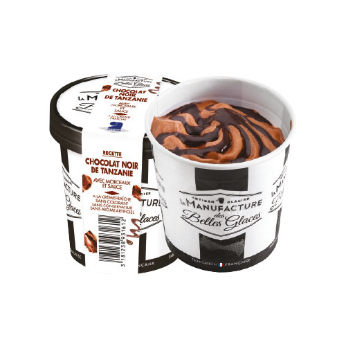 Crème glacée chocolat copeaux chocolat - 78 g x 12 pc