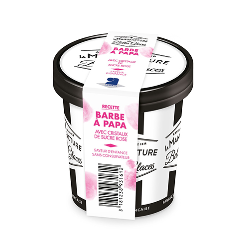 Glace barbe à papa - 78 g x 12 pc