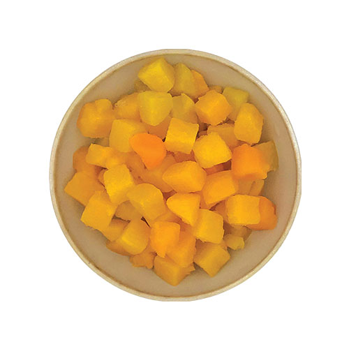 Pêche cubes 10 x 10 mm IQF - 1 kg x 5 pc